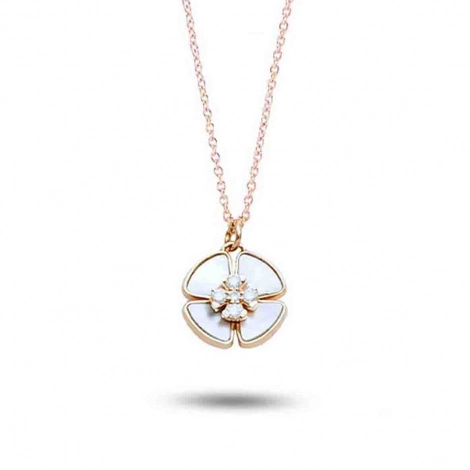 Collier Ptales Diamants et Nacre