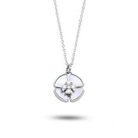 Collier Ptales Diamants et Nacre