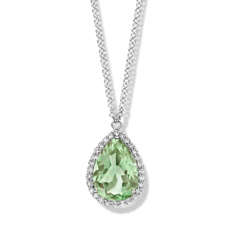 Collier prasiolite diamants- One More
