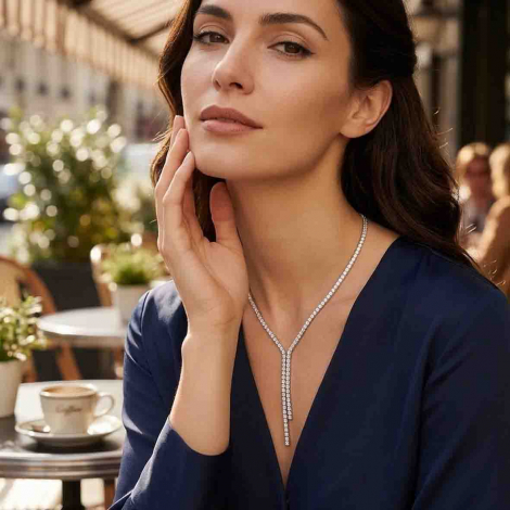 Collier Rivi�re de Diamant 