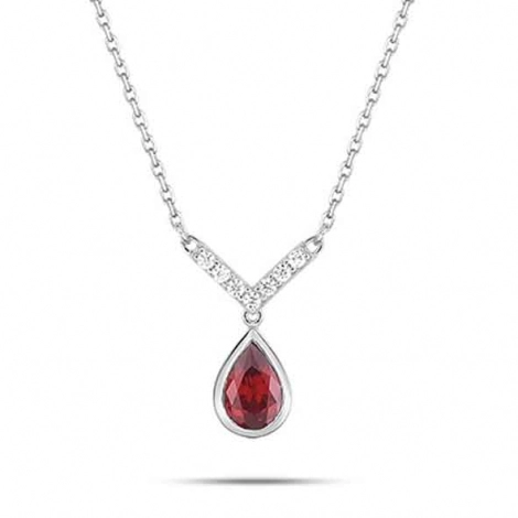 Collier rubis et diamant