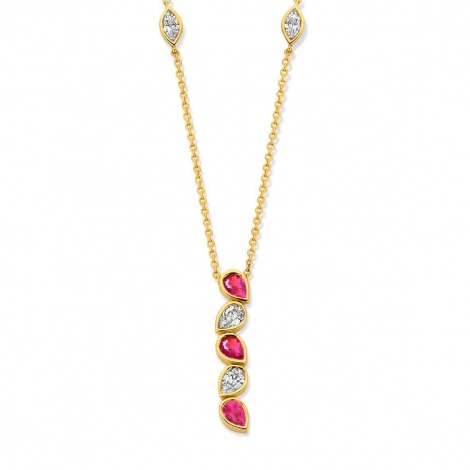 Collier Rubis et diamant