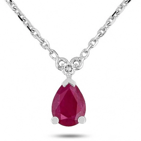 Collier Rubis et diamants