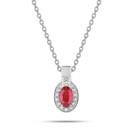 Collier Rubis et diamants