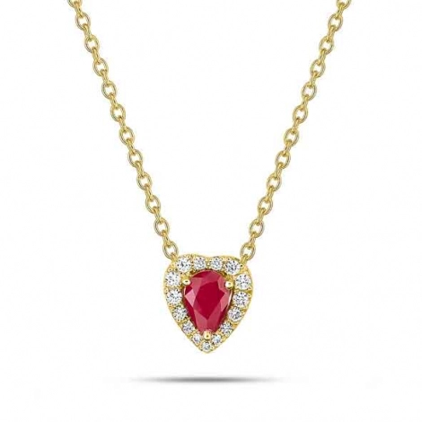 Collier Rubis et diamants