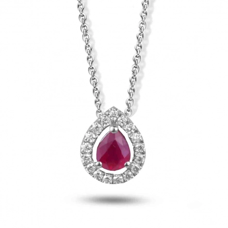 Collier Rubis et diamants