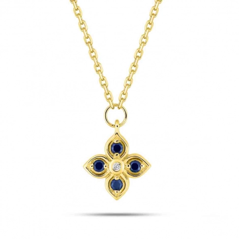 Collier Saphir et diamant