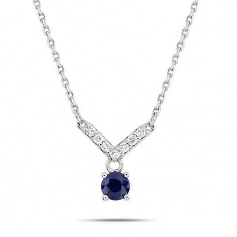 Collier Saphir et diamant