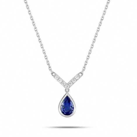 Collier Saphir et diamant