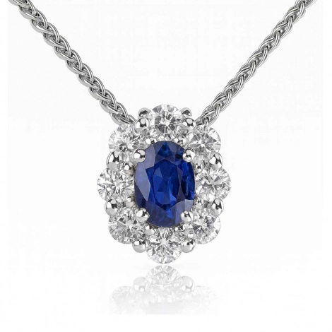 Collier Saphir et diamants