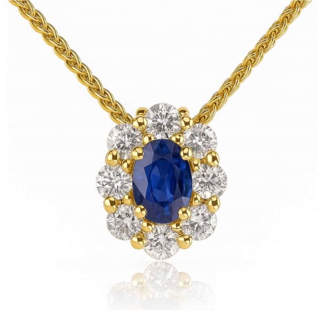 Collier Saphir et diamants