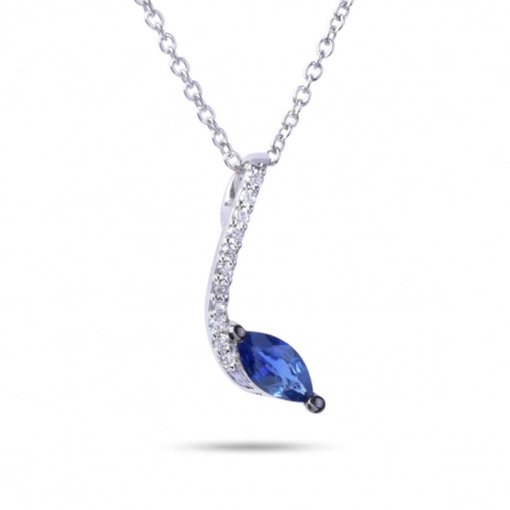 Collier Saphir et Diamants