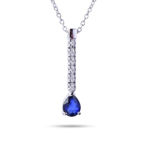 Collier Saphir et Diamants