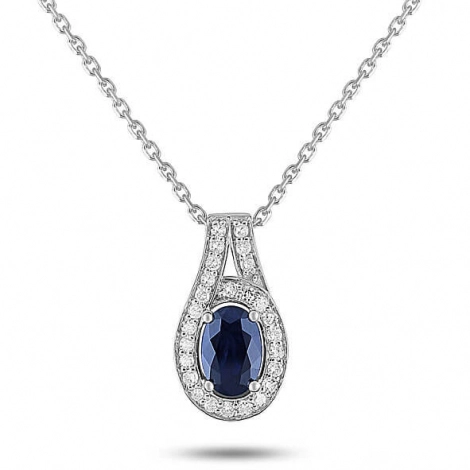 Collier Saphir et diamants