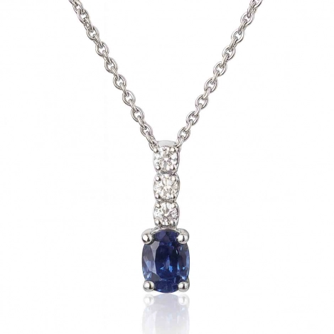 Collier saphir et diamants