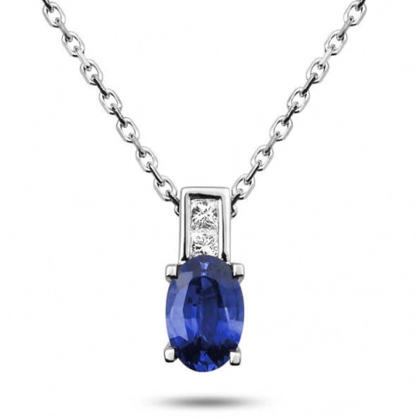Collier Saphir et diamants