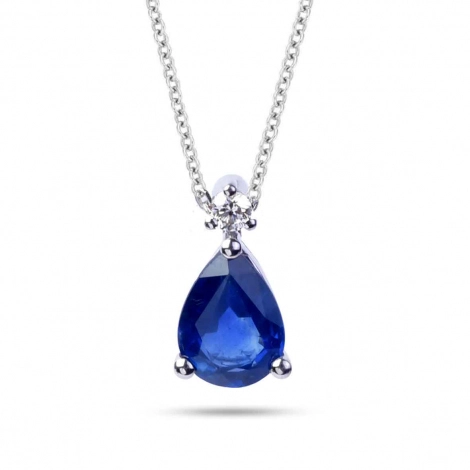 Collier saphir et diamants