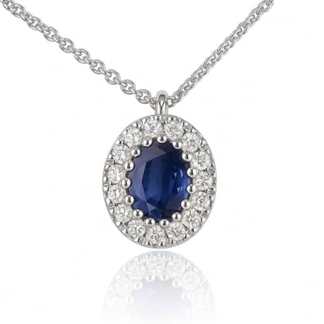 Collier saphir et diamants