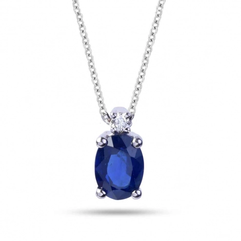 Collier saphir et diamants