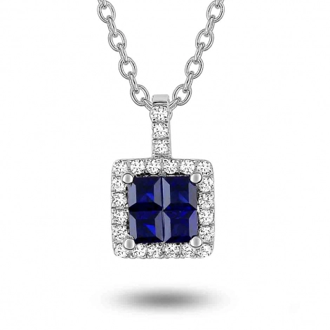 Collier Saphir et diamants
