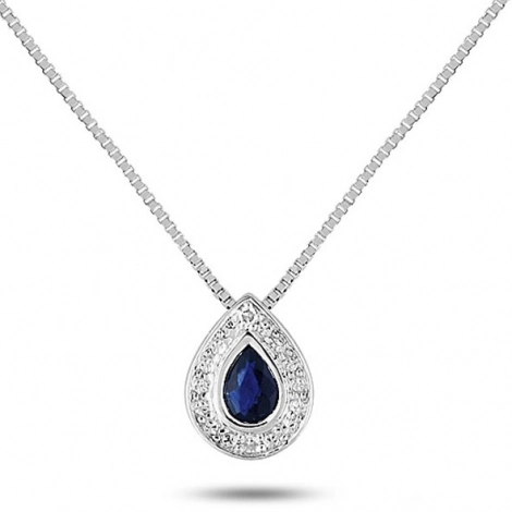 Collier Saphir et diamants