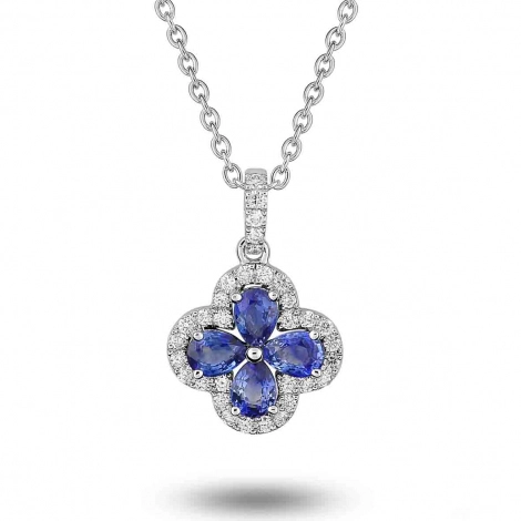 Collier Saphir et diamants