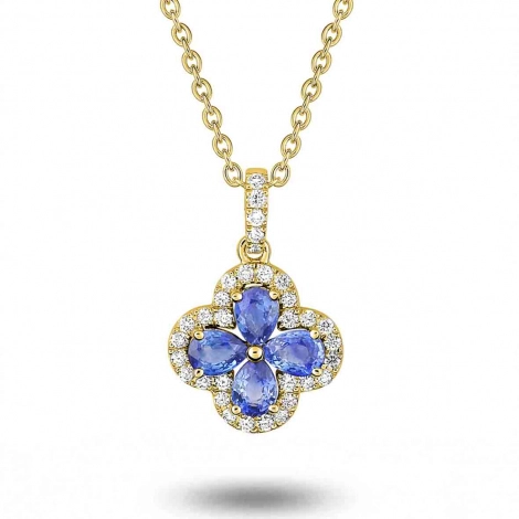 Collier Saphir et diamants