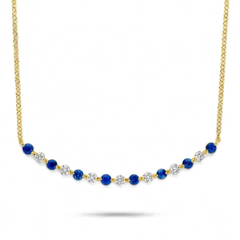 Collier Saphir et diamants One More