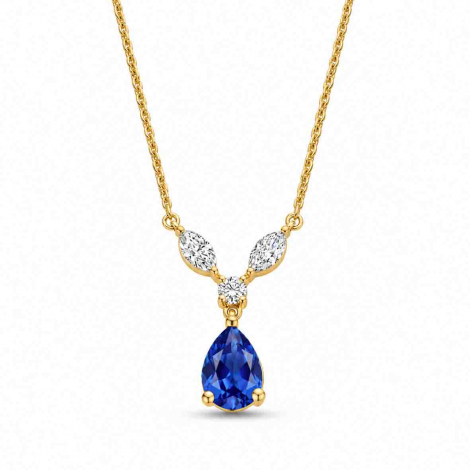 Collier Saphir et Diamants à combiner