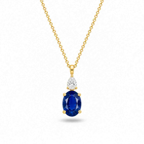 Collier Saphir et Diamants à combiner