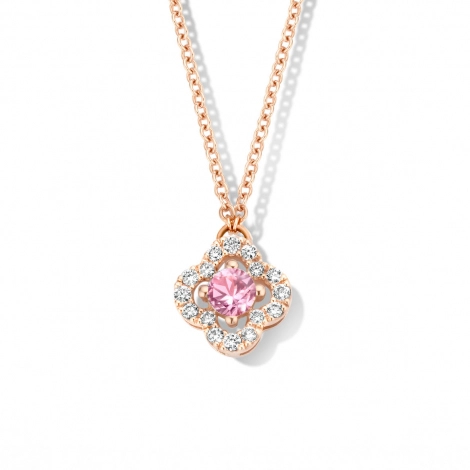 Collier Saphir rose et diamants One More