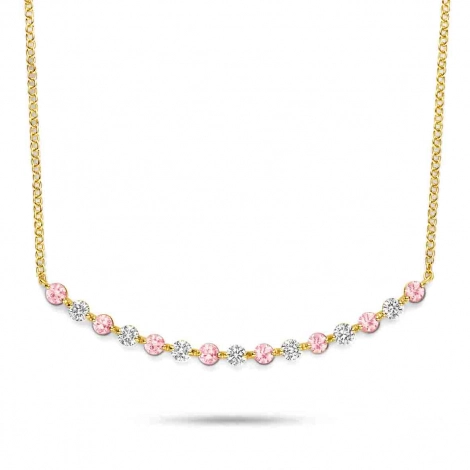 Collier Saphir rose et diamants One More