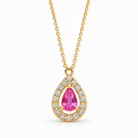 Collier Saphir Rose et Diamants à combiner