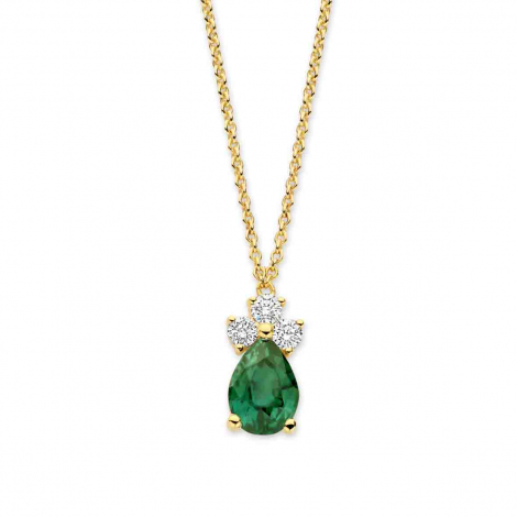 Collier Saphir Teal et Diamants à combiner
