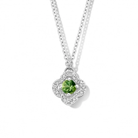 Collier Saphir Vert et diamants One More