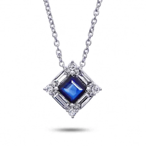 Collier Saphirs et Diamants