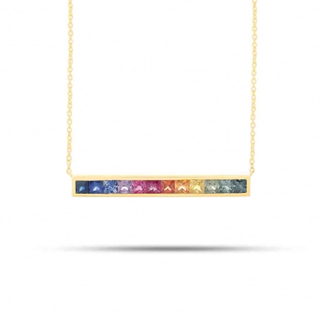 Collier Saphirs Rainbow