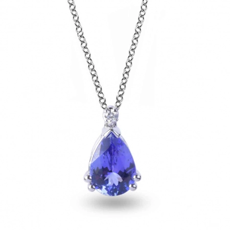 Collier Tanzanite et diamants