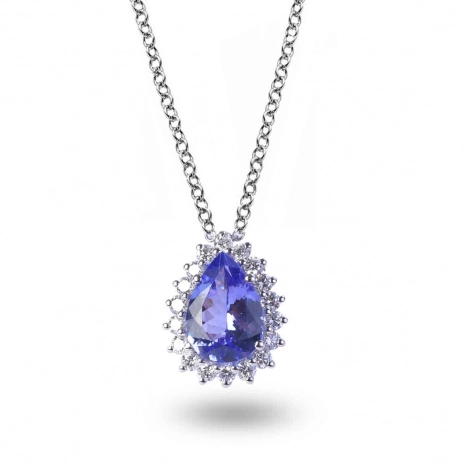 Collier Tanzanite et diamants