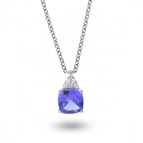 Collier Tanzanite et diamants