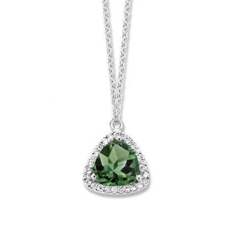 Collier tourmaline verte et diamants- One More