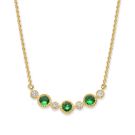 Collier Tsavorite et Diamants à combiner