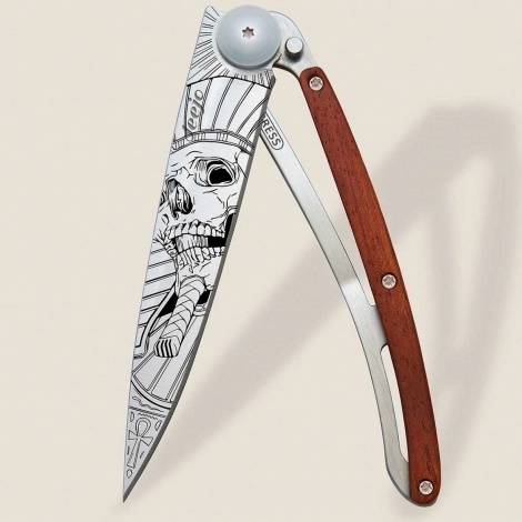Couteau de Poche Deejo Bois Corail / Pharaon Skull