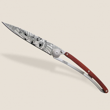 Couteau de Poche Deejo Bois Corail / Pharaon Skull