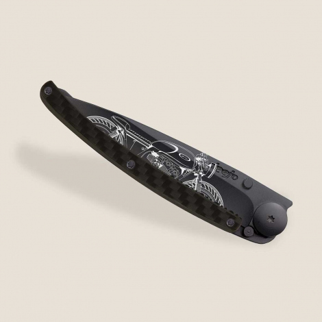Couteau de Poche Deejo Fibre de carbone / Caf Racer