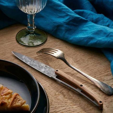 Couteaux de table Deejo Olivier / Blossom