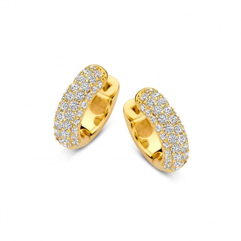 Croles en argent plaques or jaune oz-Naiomy