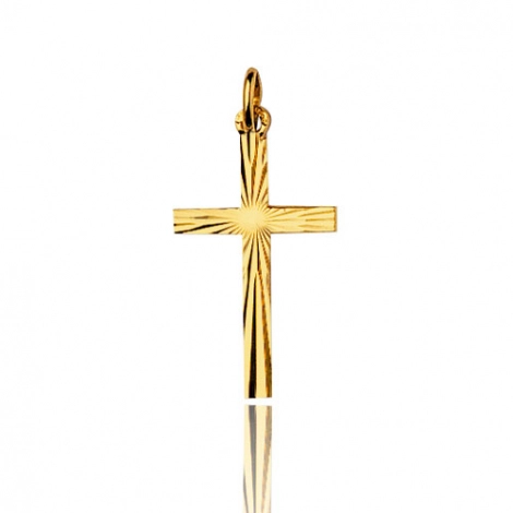Croix scintillante finition cisele