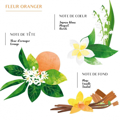Diffuseur de parfum Raphia - Fleur d'oranger - Mogador 100ml -
