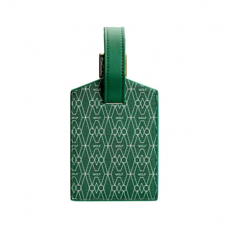 Etiquette de bagage Wolf 1834 - Signature - Vert